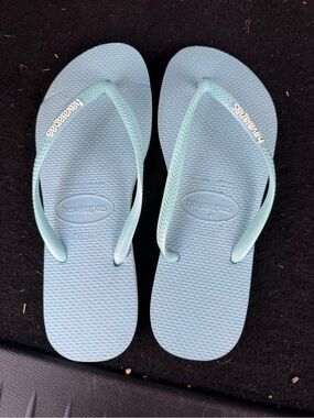 Havaianas Women's Mint Green Slim Flip Flops
